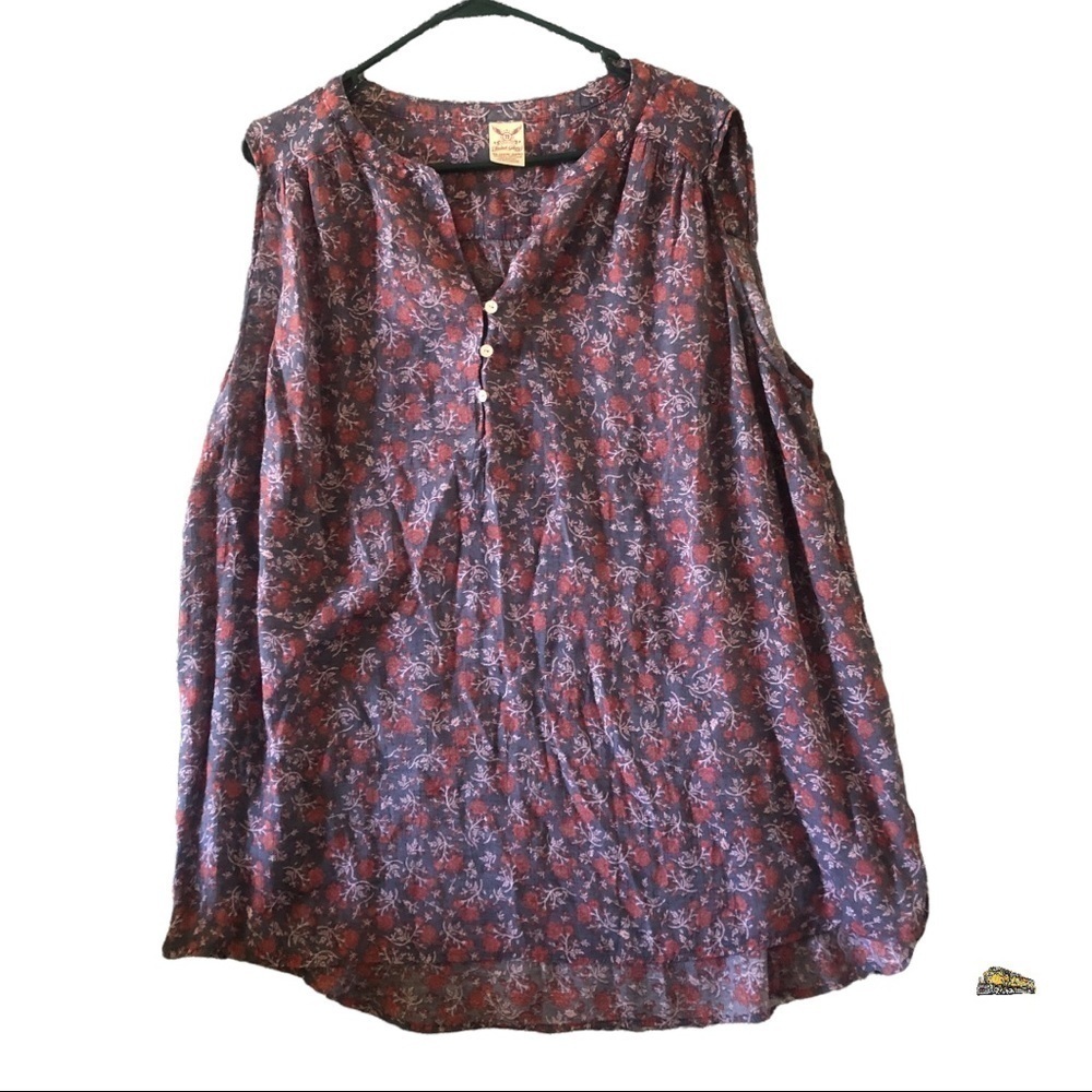 Women’s sleeveless Button UP Shirt Size 3X in Excellent Used C…